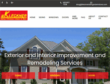 Tablet Screenshot of klecknersidingandwindows.com